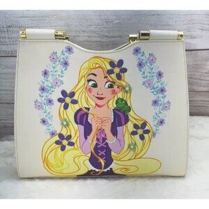Loungefly Disney Tangled Rapunzel Floral Embroidered Crossbody Handbag Purse NWT